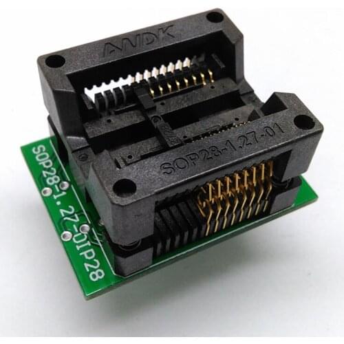 SOP16 SOIC16 SO16 To DIP16 Programming Socket Pitch 1.27mm IC Body Width 300mil Test Socket Adapter Programmer ZIF Adapter