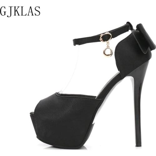 Bow Peep Toe Platform Women Shoes High Heel Sexy Wedding Shoes Bride Dress Party Heels Elegant Sandals for Women Ladies Pumps