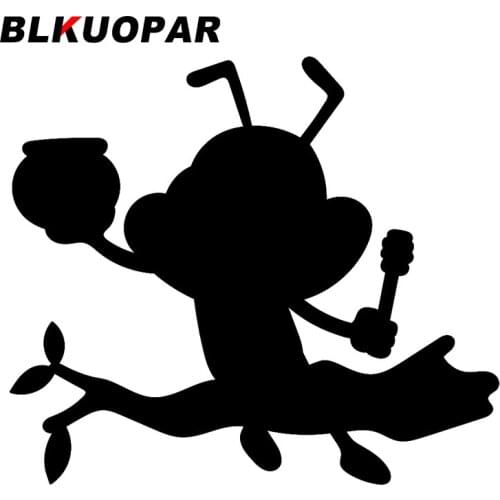 BLKUOPAR for Bees Are Sitting Car Accessoires Stickers Personality Waterproof Sunscreen Decals Refrigerator Windows Decoration