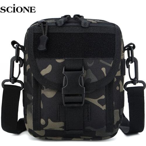 Military Tactical Waist Belt Bag Shoulder Nylon Molle Hiking Fishing Hunting Sports Waist Bag Camping Bag Army Waist XA717+WA