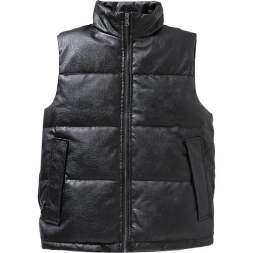 Spring Autumn Winter Mens Warm Thick Vest Men Sleeveless Jacket Male Hot Waistcoat Warm Jackets PU Coat Clothes 6XL West