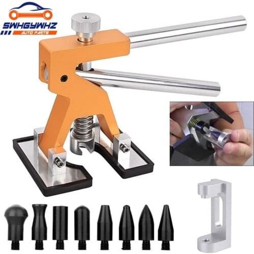 10pcs Paintless Dent Repair Lifter Kits Edge Dent Puller Paintless Dent Repair Tools Kits for Car Door Dings Repair Removal Tool