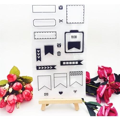 11*20CM Hot selling label transparent clear stamp / silicone seal roller stamp DIY scrapbook album / card production