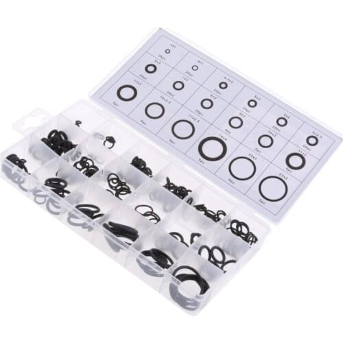 225Pieces Rubber O Ring Seal Plumbing Garage Set Kit 18 Sizes Assortment