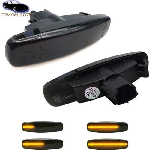 2x LED Dynamic Amber Side Marker Lamp for Infiniti G25 G35 G37 JX35 EX25 EX35 EX37 FX50 M56 M45 M37 M35 Car Turn Signal Light