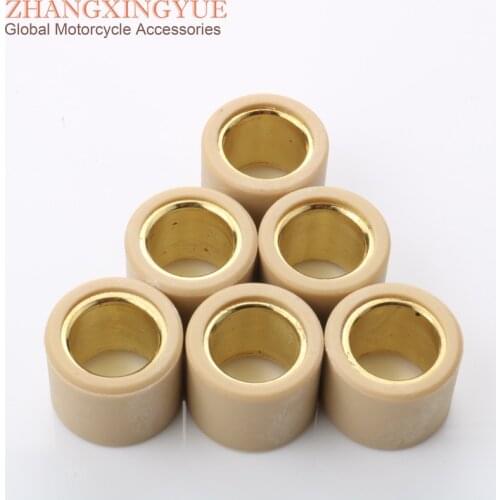 6pc high quality Variator Roller Weights 13gram 21x17mm for Aprilia Sport City Cube 200cc 250cc 300cc