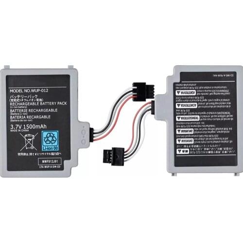 3.7V 1500mAh Rechargeable New Battery Pack Replacement for Nintendo Wii U Gamepad Wb