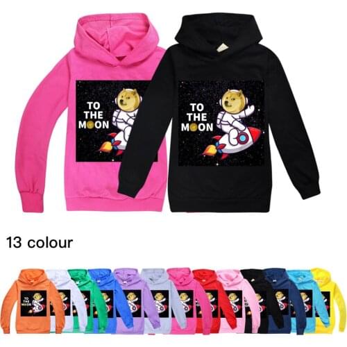 Kids Hoodies To The Moon Girls Sweatshirt T Shirt Children Clothes Kid Hoodie Boys Tops Spring Autumn Sportswear Teen Kids Hoody