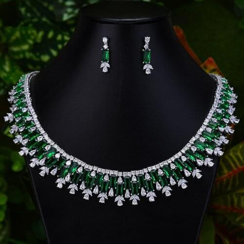 GODKI Exclusive Crystal Trendy 2pcs Turkish Jewelry Set Vners 2020 Shining Copper Tassel Dubai Fine Jewelry Sets for Ladies