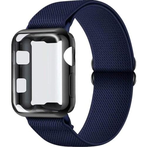Stretchy Solo Loop Strap For Apple Watch 6 SE Band 44mm 40mm Elastics Nylon iWatch 5 4 Watchbands For Applewatch 3 42mm 38mm