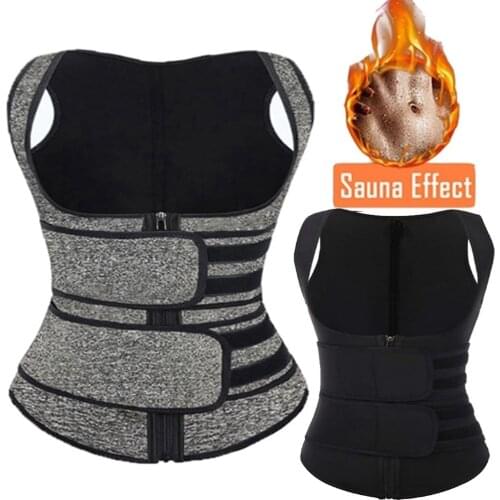 Women Body Shaper Waist Trainer Neoprene Sauna Sweat Vest Slimming Trimmer Fitness Corset Workout Modelling Strap Shapewear