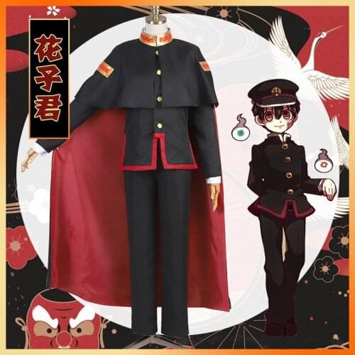 Anime Toilet-Bound Jibaku Shounen Hanako Kun Yugi Cosplay Costume Uniform Outfit Suits Halloween Hanako-kun Costume Hat Suit