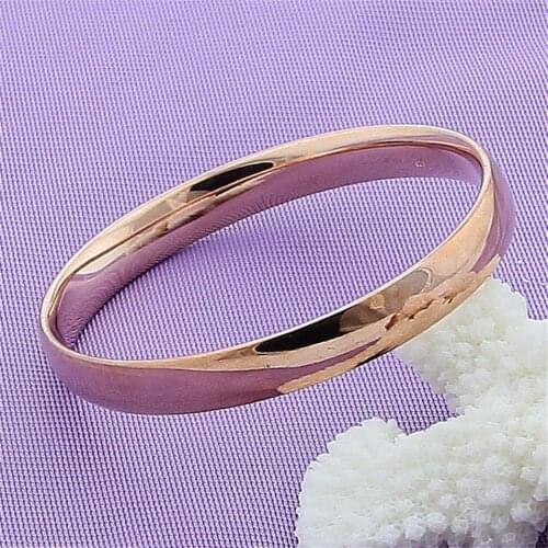 Hot Sale 925 Sliver Color/Reddish Brown 10MM Simple Smooth Bangle Fashion Jewelry For Women Trendy Birthday Wedding Anniversary