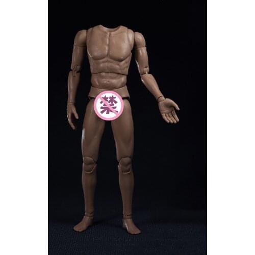 1/6 Scale 12'' Male Mens Durable Body with Neck for 1/6 Head Toys Gifts Collections DIY