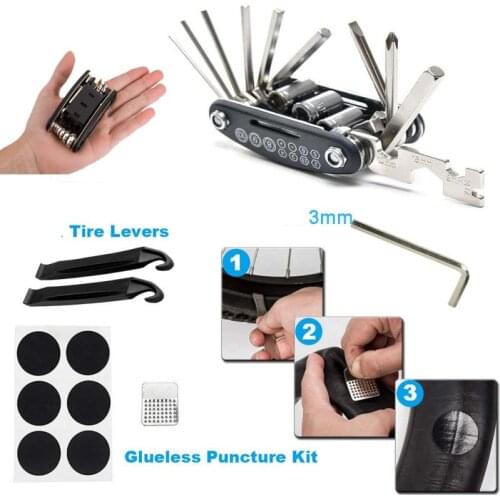 Mountain Bike Bicycle Repair Tool Kits Tire Remover/ Tire Stick/ Tonic Strip/ Riding Tool Bag Puller Motorcycle Car Tool Set