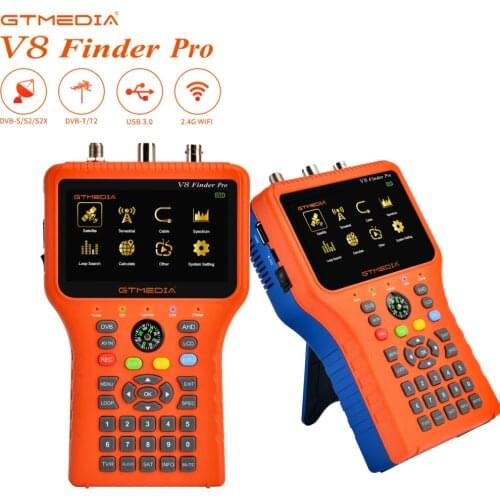 NEW GTMEDIA V8 Finder Pro satellite signal finder Auto Calculate Angle of AZ,EL Supports Youtube for USB wifi 2.4G