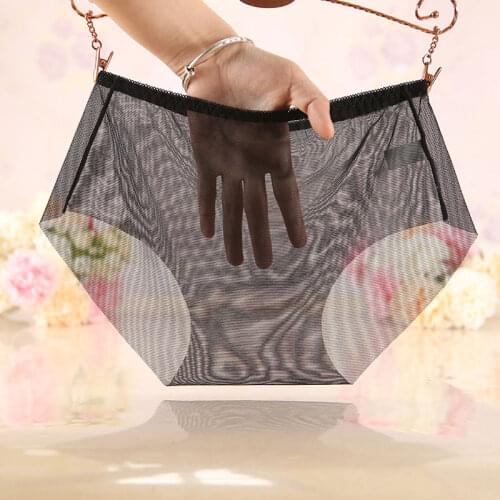 Full Transparent Women Panties Sexy Seamless Briefs Ladies Solid Ultra-thin Transparent Panties Women Underwear Underpants