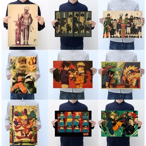 Popular Anime Naruto Canvas Painting Kakashi Poster Mural Living Room Bedroom Home Wall Art Decoration