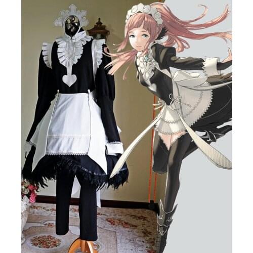 Fire Emblem Fates Felicia Cosplay Costume Fire Emblem Uniform Maid Dress Suit L320