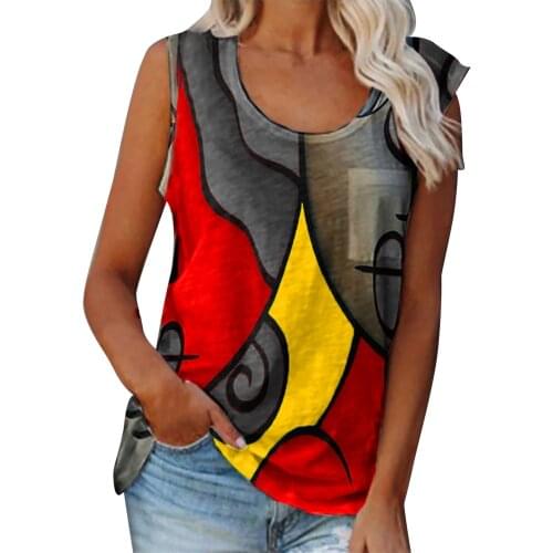 Plus Size Tops For Ladies Blusas Mujer De Moda 2021 Womens Fashion Stitching Printed Pockets Round Neck Casual Basic Tops