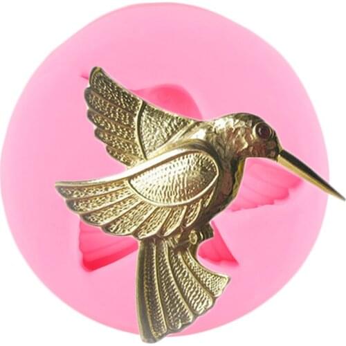 Bird Relief Silicone Mold Fondant Cake Decorating Tools Party Cupcake Topper Molds Candy Polymer Clay Chocolate Gumpaste Moulds