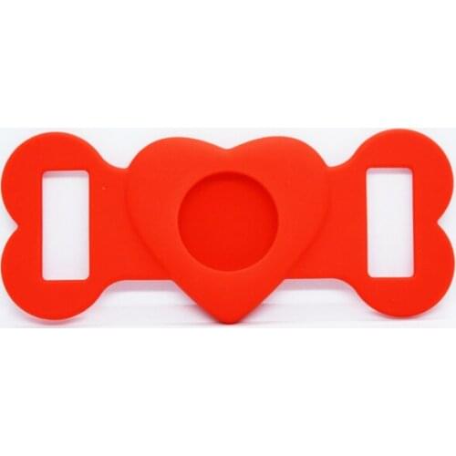 Silicone Case For Apple Airtag Tracker Protective Sleeve Dog Cat Pet Anti-loss Soft Cover for Airtags Locator Anti-lost Keychain