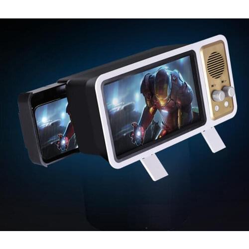 Mobile Phone Screen Amplifier Wireless Bluetooth Speaker Player Video Eye Protection Magnifier Mobile Phone Universal Magnifier