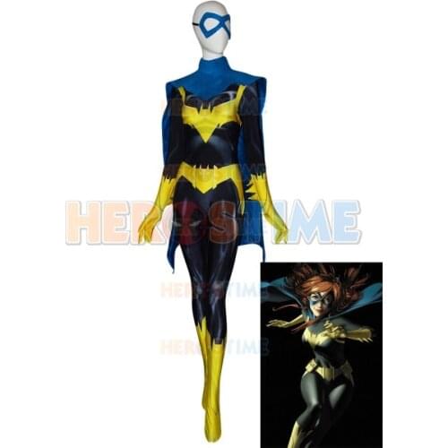 The Batgirl Cosplay Costume 3D Print Lady Women Girls Spandex Zentai Bodysuit Black Bat DC Comics Batwoman Suit