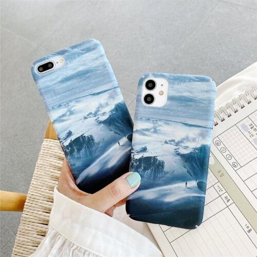 Wandering Planet Patterned Hard Case for iPhone 11 Pro X XS Max XR 7 8 Plus Shockproof Phone Back Cover for iPhone SE 2020