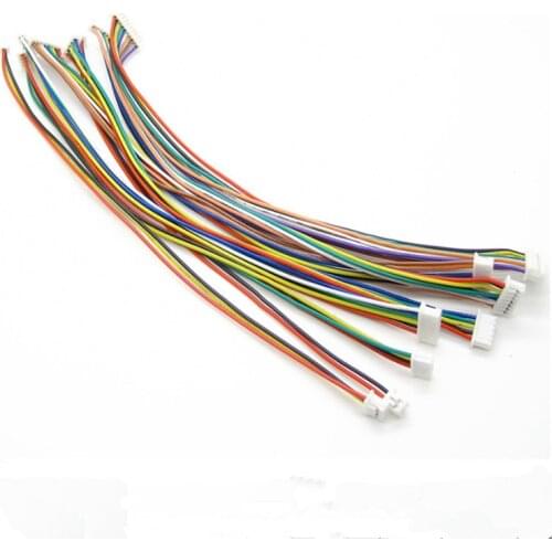 10Pcs JST 1.25mm 2 3 4 5 6 7 8 9 10 Pin Female&Female Connector plug with Wire Cable Double End Male Plug Cable 10cm Lenght