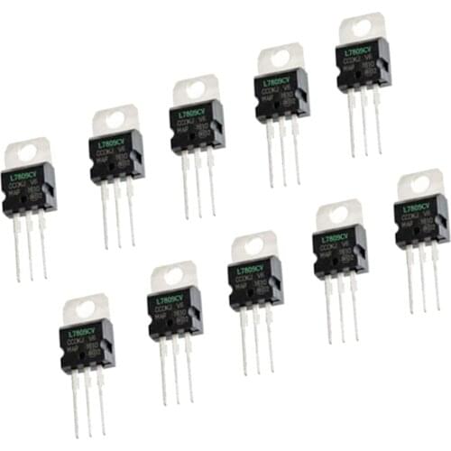 10pcs L7809 Three-terminal Stabilized IC 9V 1.5A to-220 Voltage Regulator