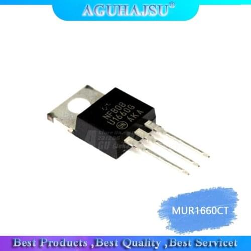 10pcs/lot MUR1660CT MUR1660 1660CT TO-220 line 16A 600V new original
