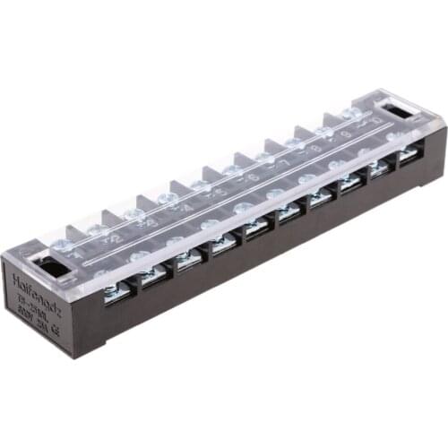 10 Pole Barrier Terminal Block Strip Connector Power Distribution Block