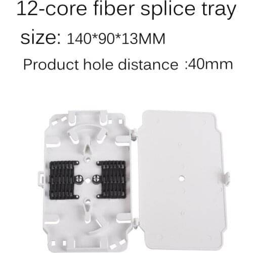 100pcs FTTH12 core fiber splice tray plastic fiber optic disk fiber splice disc direct melting plate