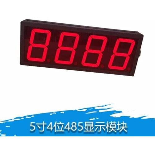 5 Inch 485 Acquisition Module 4 Digit Digital Tube Display Module Modbus Large Screen Led Digital Tube