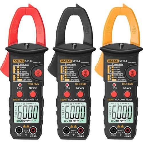 ANENG ST184 Digital Multimeter Clamp Meter True RMS 6000 Counts Professional Measuring Testers AC/DC Voltage AC Current