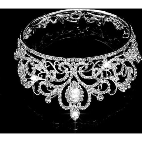 Wedding Bridal Pageant King Crown Tiara Rhinestone Diamante Headpiece Jewelry