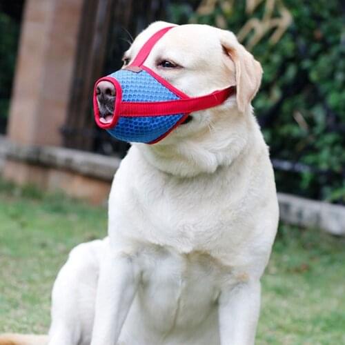 Pet Mouth Cover Air Mesh Dog Muzzle for Anti-Biting Anti-Barking Licking