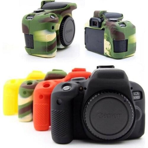 For Canon Eos 800D Soft Silicone Rubber Camera Case Protective Body Cover Handbags
