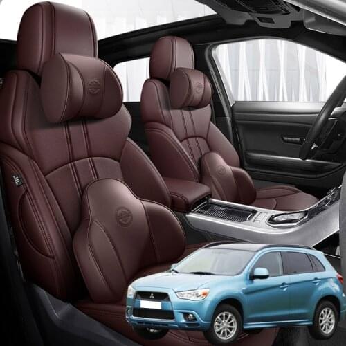Nappa Leather 5 seats Car seat covers For Mitsubishi asx 2013 2014 2015 2016 2017 2018 2020 accessories