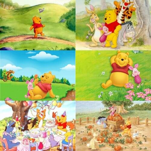 Disney Cartoon Winnie The Pooh Anime Wall Art Canvas Painting Nordic Posters and Prints Wall Pictures for Living Room Decoration