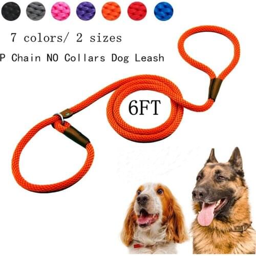 Nylon Dog Collar Leash For Medium Large Dogs Leads Pet Training Running Walking Safety Mountain Climb Dog Leash Ropes Supplies