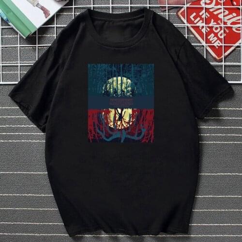 Summer New Arrival Season 3 Stranger Things T Shirt Mans Upside Down Eleven Tops Shirt Funny Movie Clothing Harajuku Tops Tees