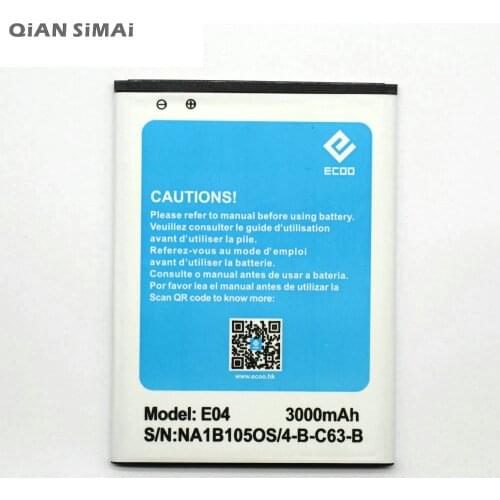 New 3000mAh Battery Li-ion Battery For ECOO E04 Plus Phone Batterie Batterij Bateria
