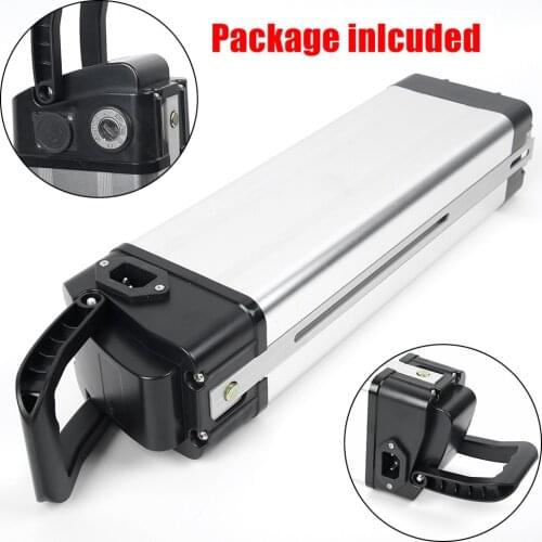 Electric Bike Scooter E-bike Plastic Battery Box 18650 Holder Case Safety Pack & Key E-bike Output Port Top Bottom Cover