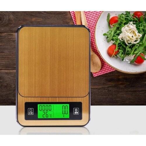 Portable 2kg/0.1g Drip Coffee Scale With Timer Household Drip Scale with Probe