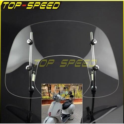 Clear Scooter Bike Windshield Windscreen Wind Deflector Flyscreen Motorcycle For Vespa SPRINT 150cc