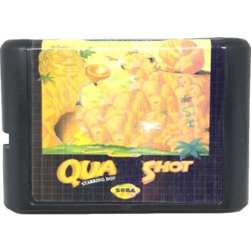 Quak Shot for 16 bit Game Card Game Cartridge for Sega Mega Drive