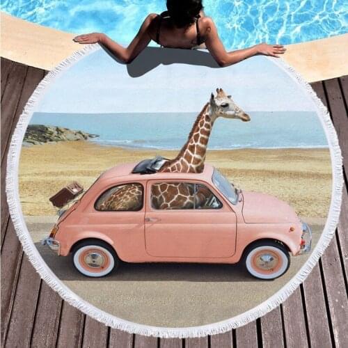 Pool tiger lion luxury beach towel Sea beach towel Pareo beach Fringed beach towel Bath towels Beach mat microfiber towel towel