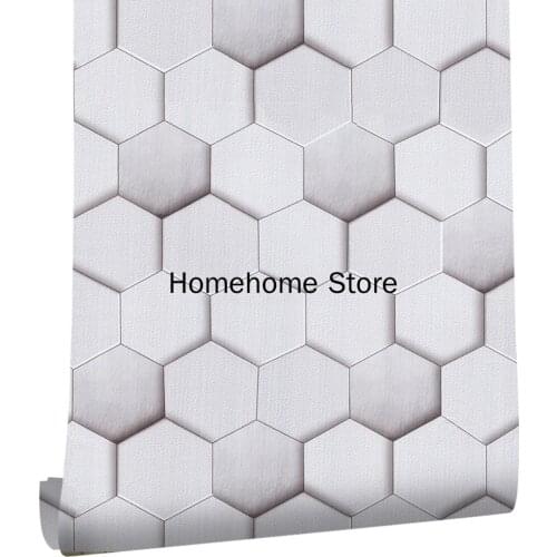 Geometric Pattern Self Adhesive Wallpaper HomeHome Grey Vinyl Peel and Stick Wall Papers Design for Walls Bedroom Home D
